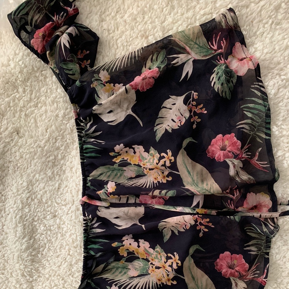 tropical off shoulder